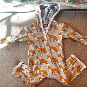 Milkbarn Orange Fox Baby Bodysuit